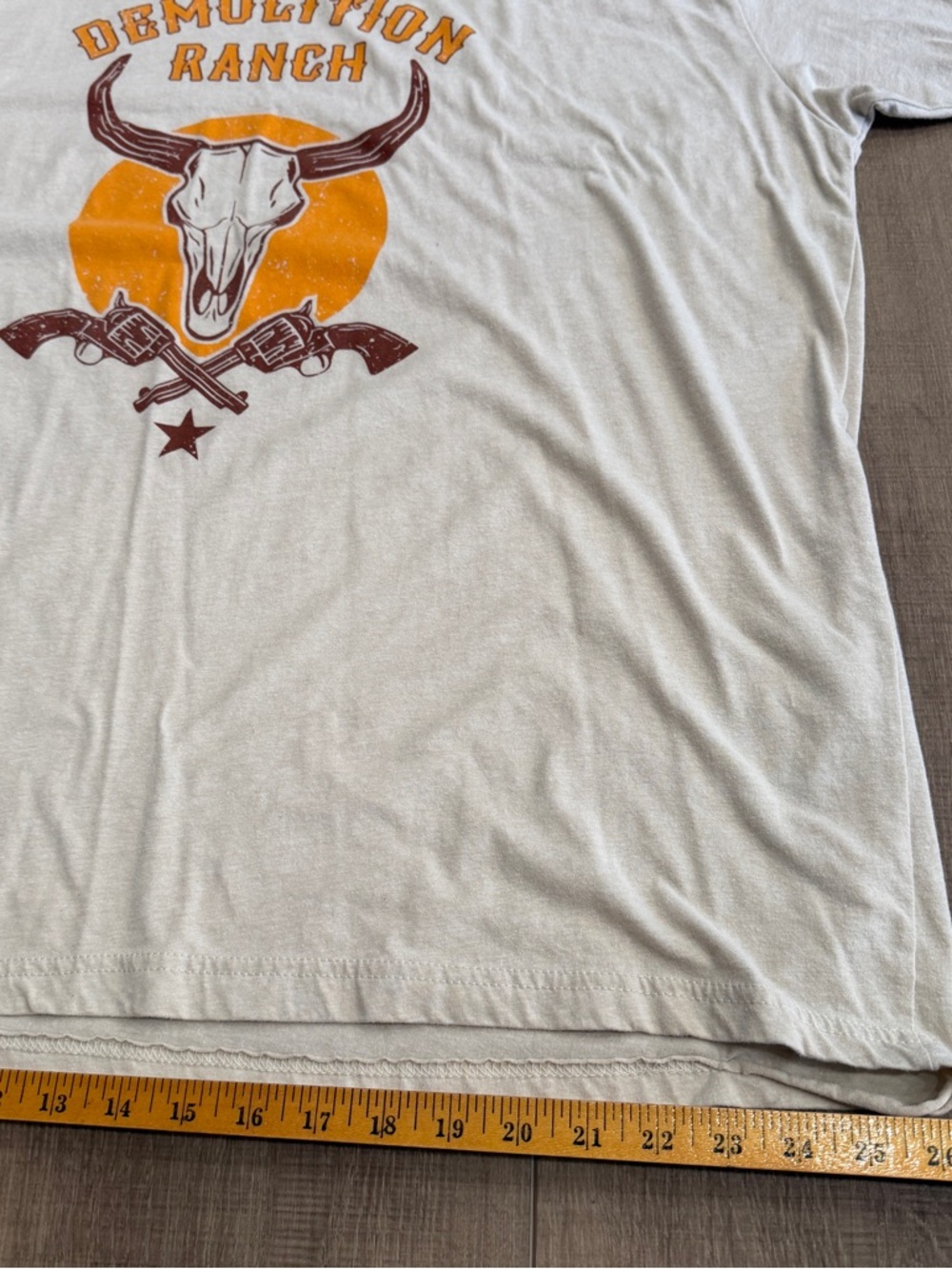 Demolition Ranch 3X Bunkermade Beige Graphic T Shirt Cattle‎ - Picture 8 of 10